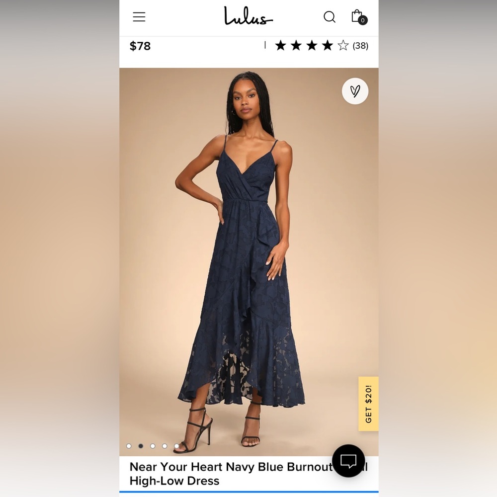 Navy Floral Dress